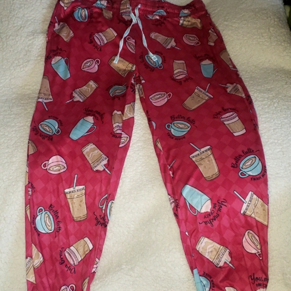 Briefly Stated - Pink Mocha Women's Sleep Jogger Pants 💚🩵🩷